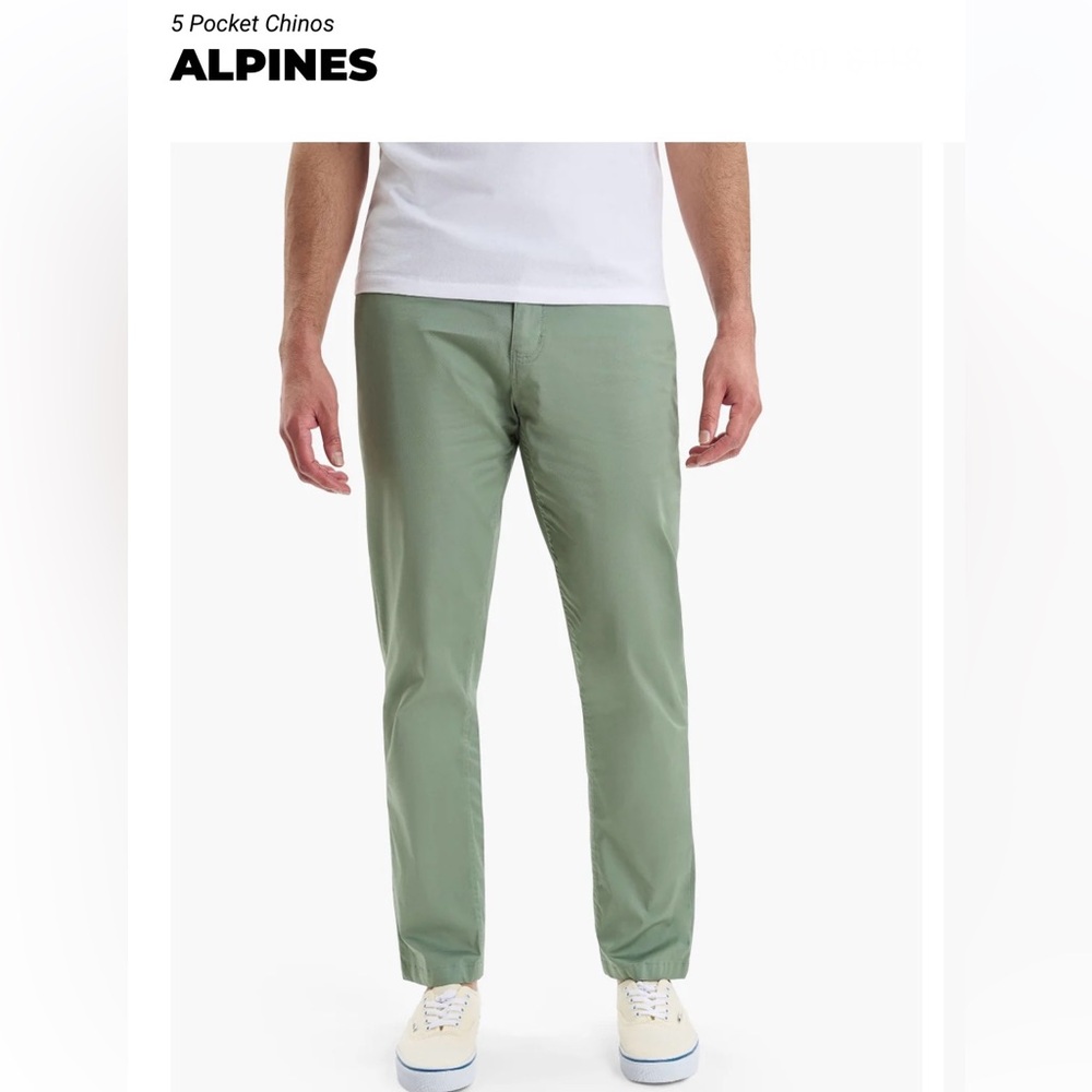 Mugsy Men's Green Alpine Chinos